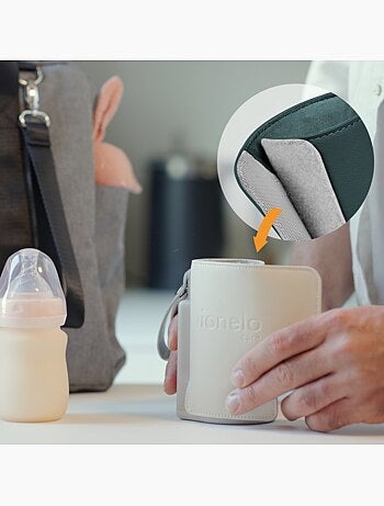 Scalda biberon portatile Lionelo Thermup Go Plus - Senza BPA - 38-50°C - Durata della batteria fino