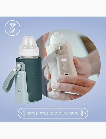 Scalda biberon portatile Lionelo Thermup Go Plus - Senza BPA - 38-50°C - Durata della batteria fino