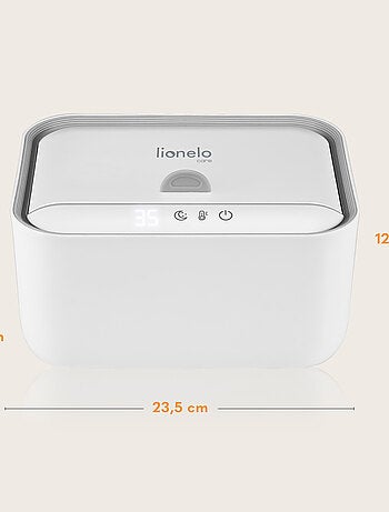 Scalda salviette umidificate LIONELO - 3 impostazioni di calore - Mantiene le salviette umide - Luce