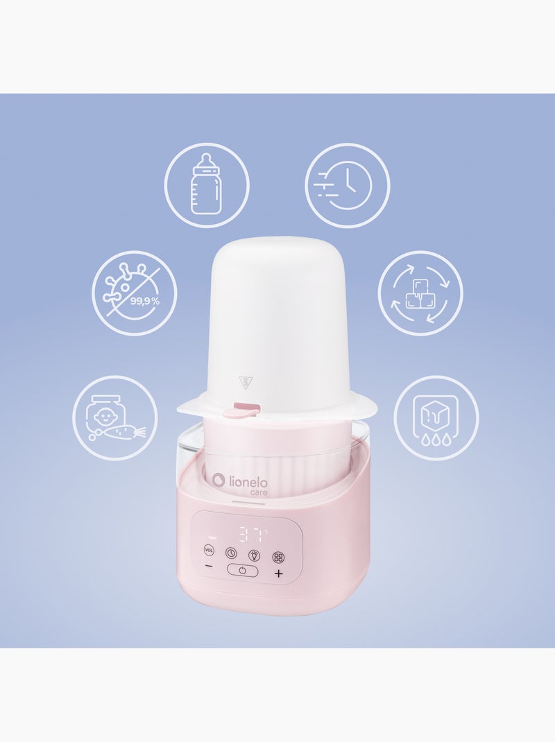 Scaldabiberon 6 in 1 LIONELO Thermup 4.0 - Sterilizzazione - Riscaldamento - Scongelamento - 400 W Rosa - Kiabi