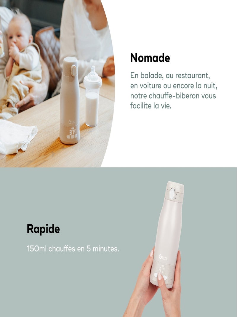 Scaldabiberon da viaggio Moov & Feed «Babymoov» Beige - Kiabi