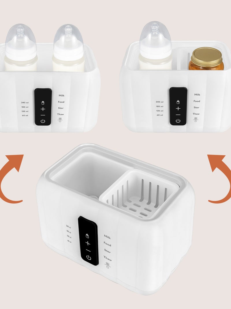 Scaldabiberon LIONELO Thermup Duo 6 in 1 - Sterilizza - Riscalda - Senza BPA Bianco - Kiabi