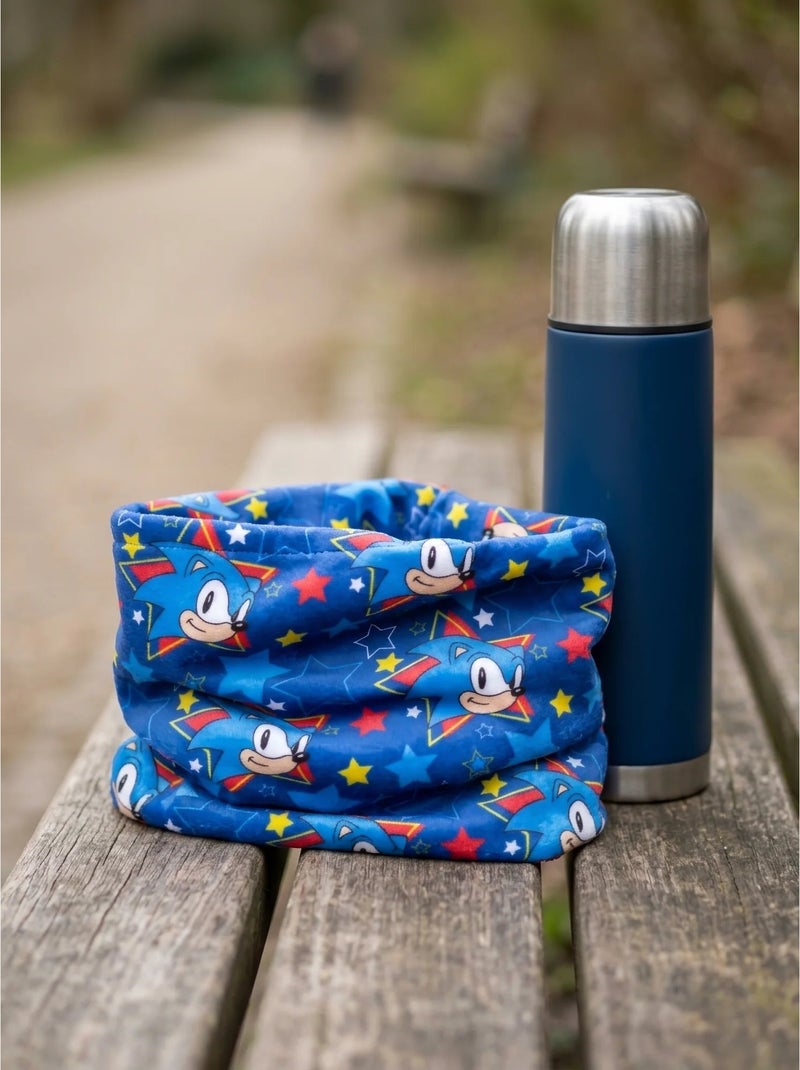 Scaldacollo bambino in poliestere elasticizzato sonic sega Blu - Kiabi