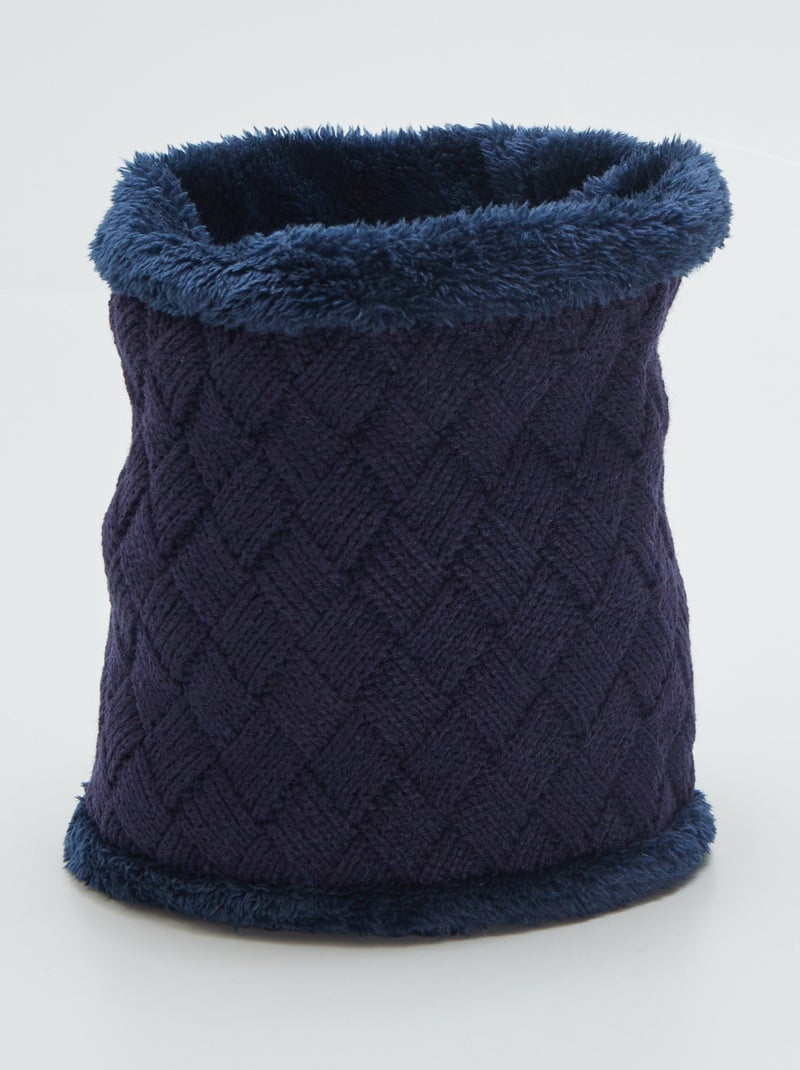 Scaldacollo foderato in pile BLU - Kiabi