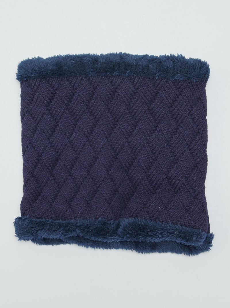 Scaldacollo foderato in pile BLU - Kiabi