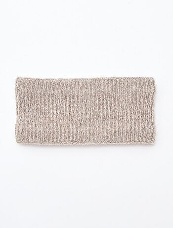 Scaldacollo in maglia leopardata