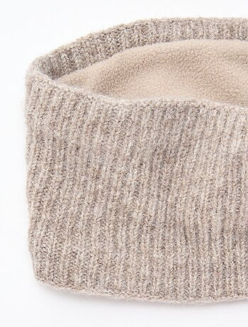 Scaldacollo in maglia leopardata