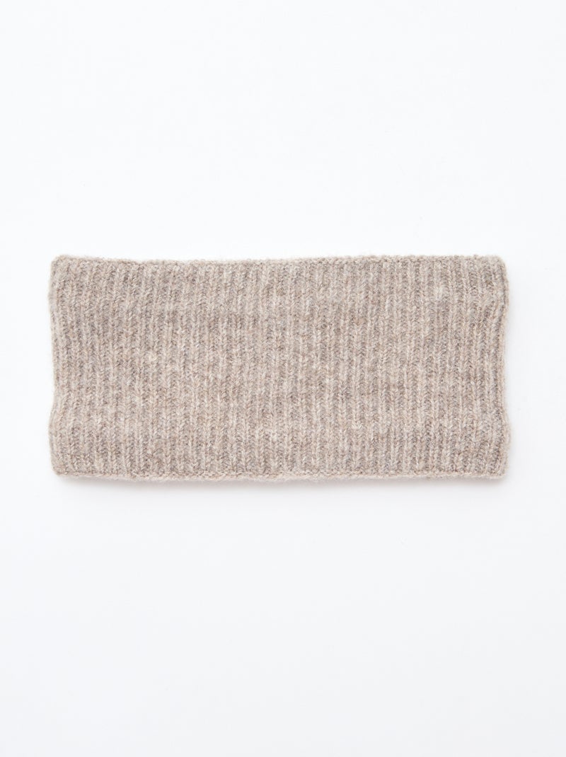 Scaldacollo in maglia a tinta unita Beige - Kiabi