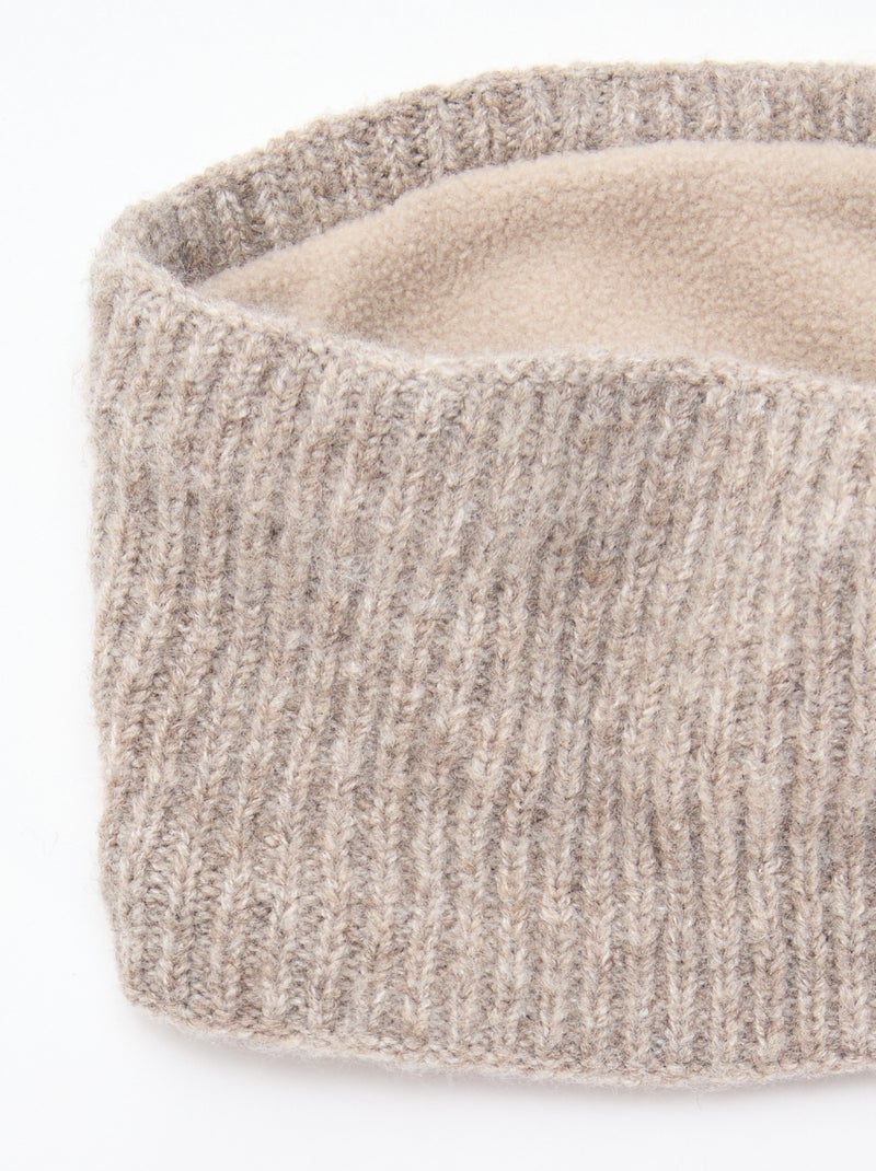 Scaldacollo in maglia a tinta unita Beige - Kiabi