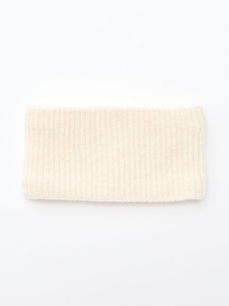 Scaldacollo in maglia a tinta unita Beige - Kiabi