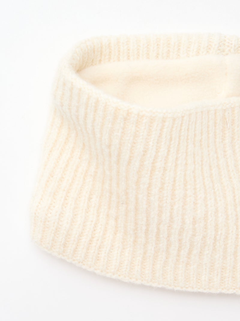 Scaldacollo in maglia a tinta unita Beige - Kiabi
