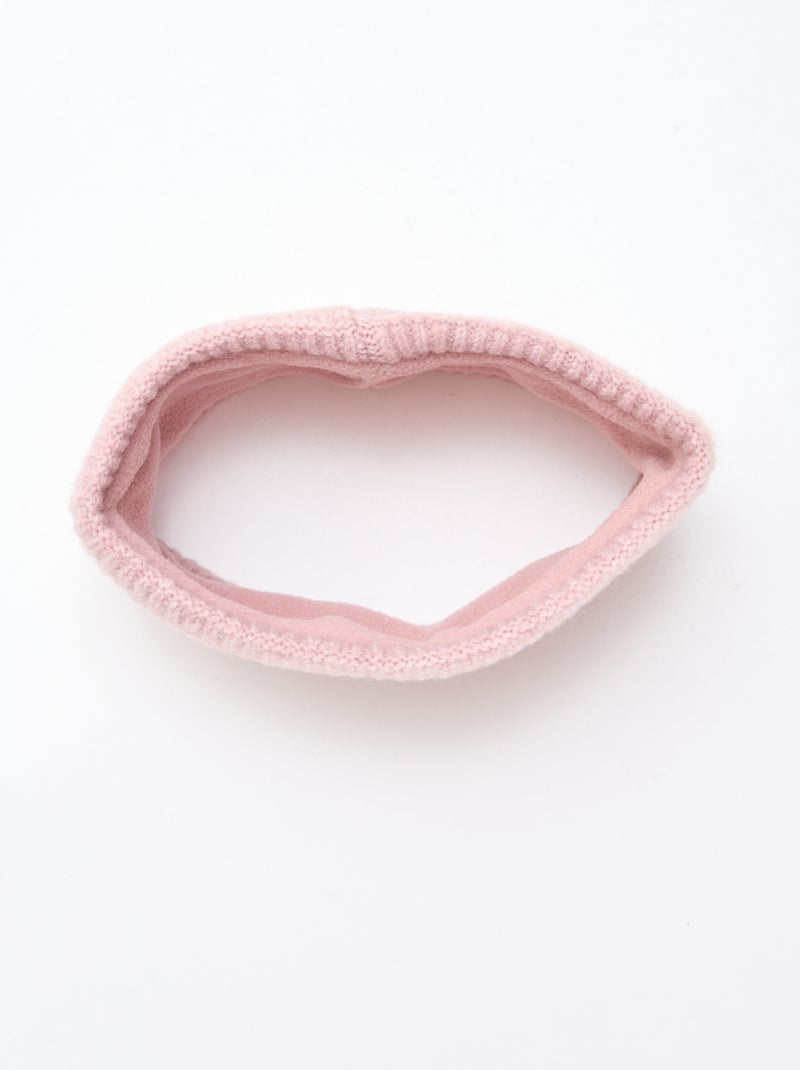 Scaldacollo in maglia a tinta unita Rosa - Kiabi
