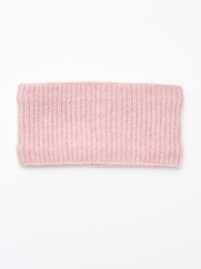 Scaldacollo in maglia a tinta unita Rosa - Kiabi