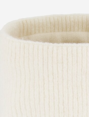 Scaldacollo in maglia con fodera in pile