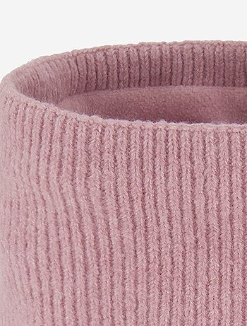 Scaldacollo in maglia con fodera in pile