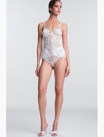 Scarlett floreale in pizzo, teddy con scollo a v e senza ferretto penti