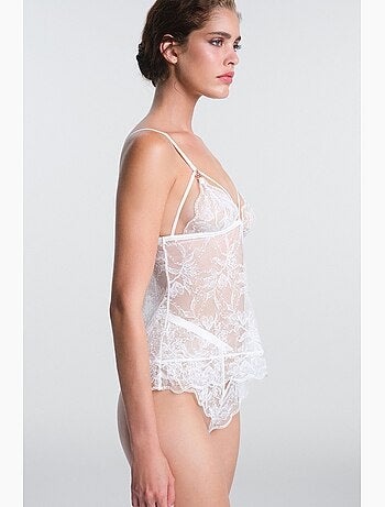 Scarlett floreale in pizzo, teddy con scollo a v e senza ferretto penti