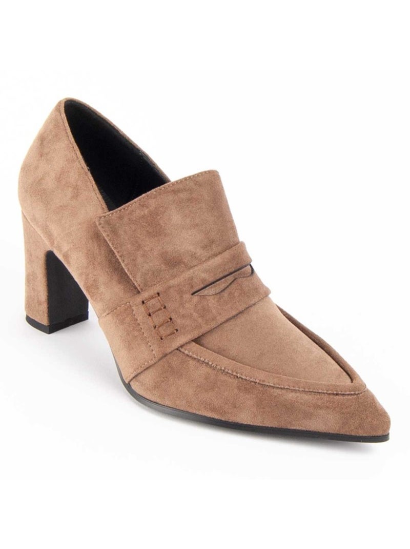 Scarpa Con Tacco Materiale Sintetico E Tessile Montevita Beige - Kiabi