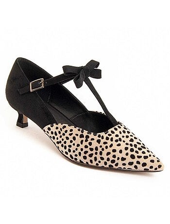 Scarpa Con Tacco Materiale Sintetico E Tessile Montevita