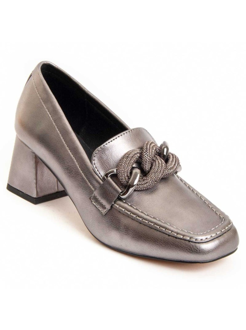 Scarpa Con Tacco Materiale Sintetico E Tessile Montevita Grigio - Kiabi