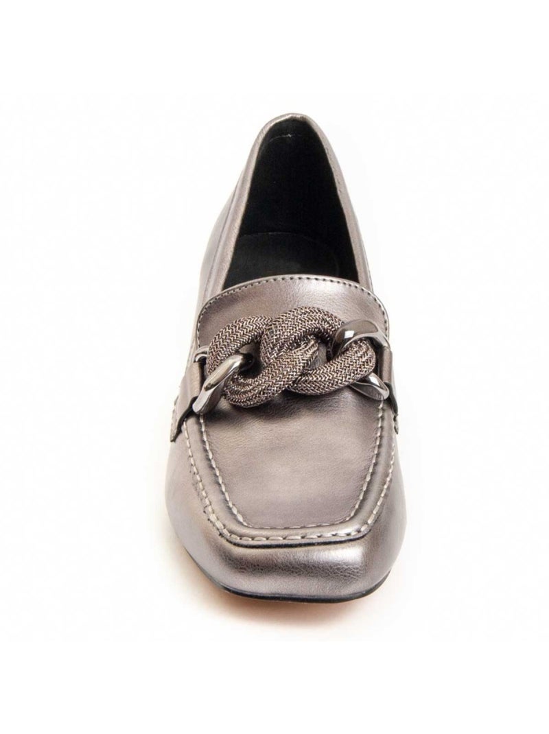 Scarpa Con Tacco Materiale Sintetico E Tessile Montevita Grigio - Kiabi