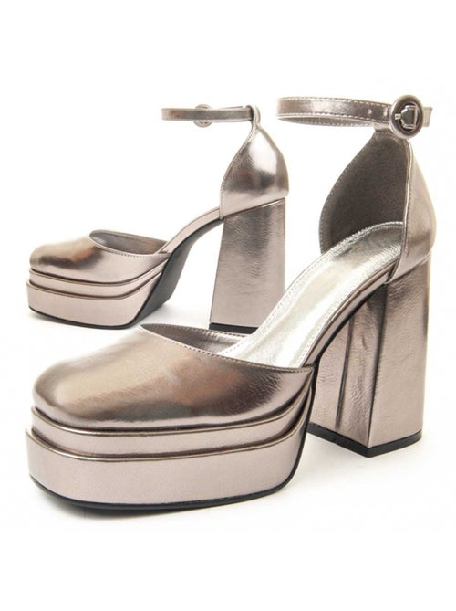 Scarpa Con Tacco Materiale Sintetico E Tessile Montevita - Kiabi