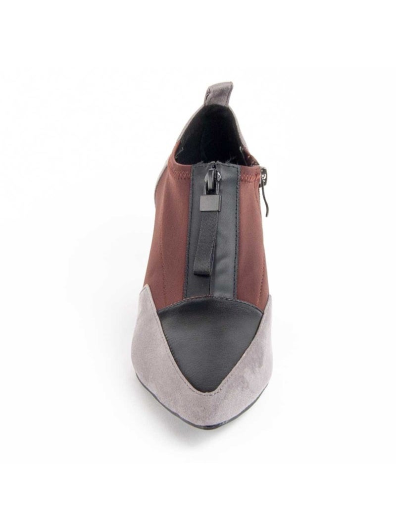 Scarpa Con Tacco Materiale Sintetico E Tessile Montevita Grigio - Kiabi