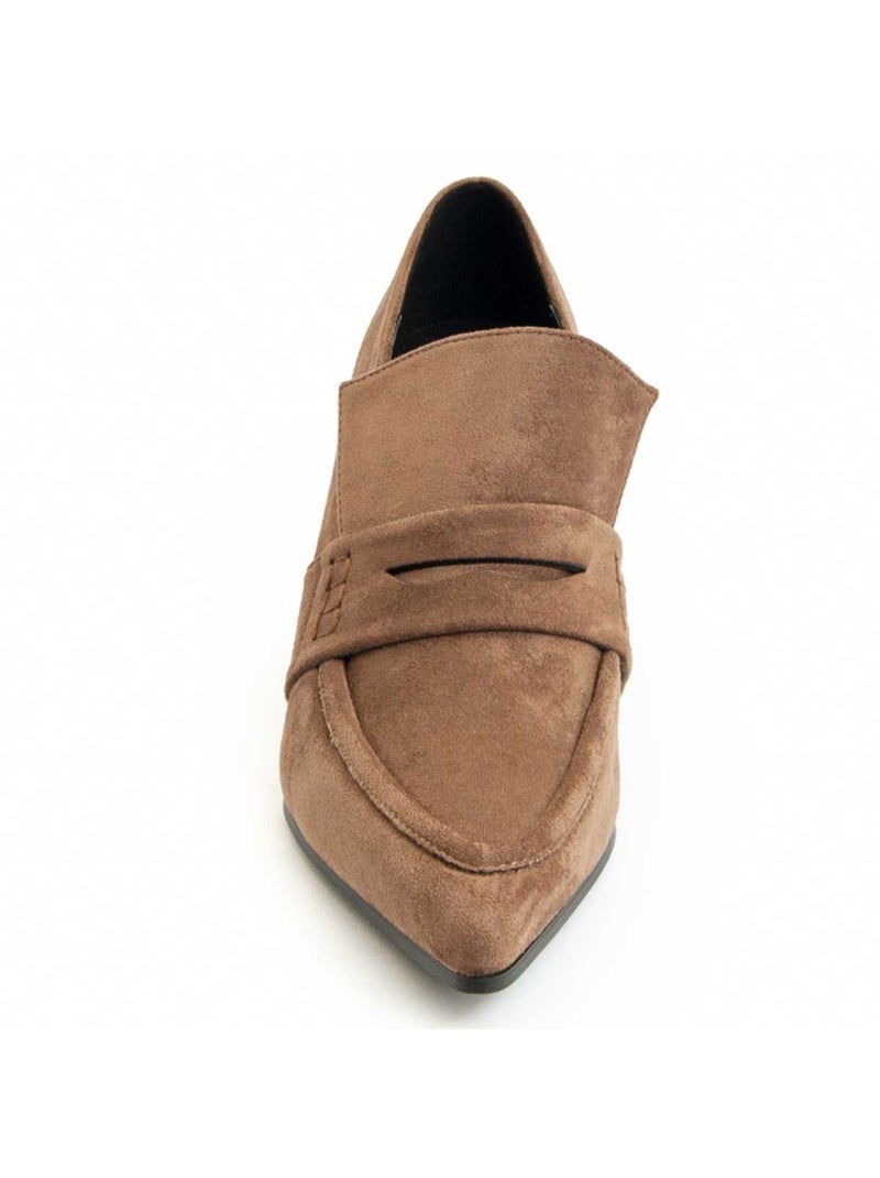 Scarpa Con Tacco Materiale Sintetico E Tessile Montevita Marrone - Kiabi