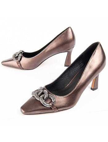 Scarpa Con Tacco Materiale Sintetico E Tessile Montevita