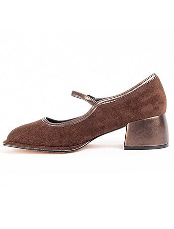 Scarpa Con Tacco Materiale Sintetico E Tessile Montevita