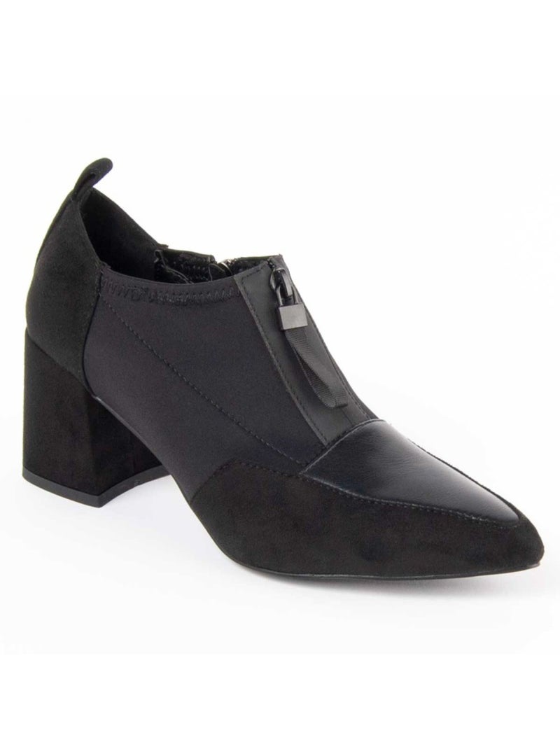 Scarpa Con Tacco Materiale Sintetico E Tessile Montevita Nero - Kiabi