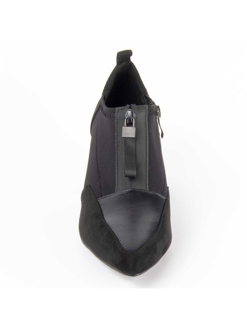 Scarpa Con Tacco Materiale Sintetico E Tessile Montevita Nero - Kiabi