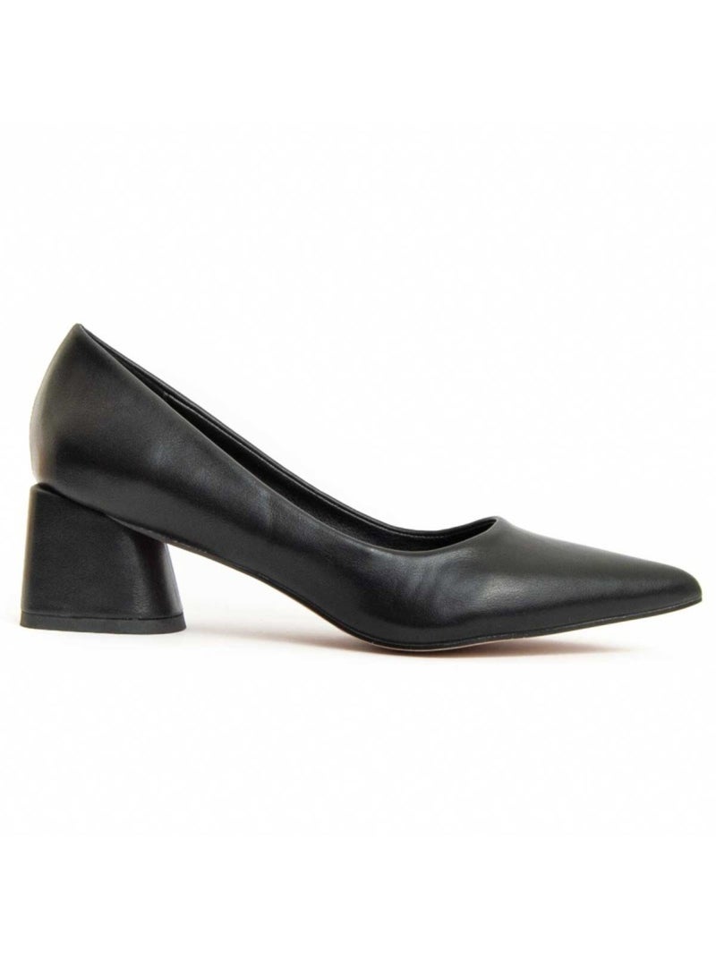 Scarpa Con Tacco Materiale Sintetico E Tessile Montevita Nero - Kiabi