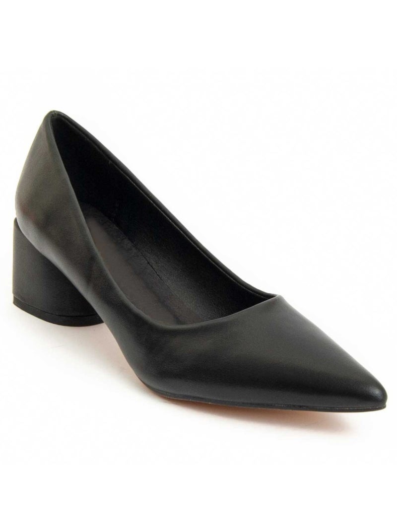 Scarpa Con Tacco Materiale Sintetico E Tessile Montevita Nero - Kiabi