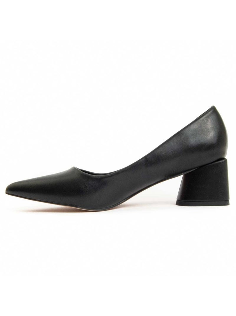 Scarpa Con Tacco Materiale Sintetico E Tessile Montevita Nero - Kiabi
