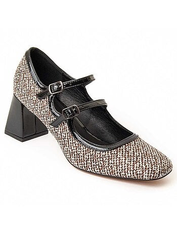 Scarpa Con Tacco Materiale Sintetico E Tessile Montevita