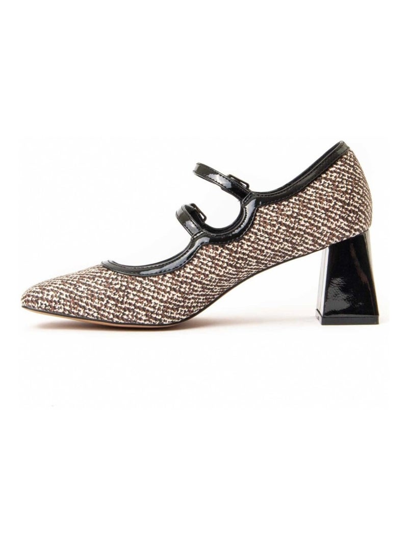 Scarpa Con Tacco Materiale Sintetico E Tessile Montevita Nero - Kiabi