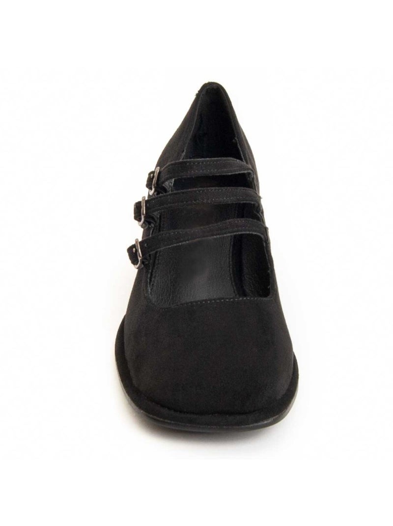 Scarpa Con Tacco Materiale Sintetico E Tessile Montevita Nero - Kiabi