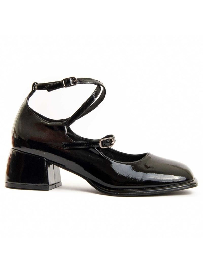 Scarpa Con Tacco Materiale Sintetico E Tessile Montevita Nero - Kiabi