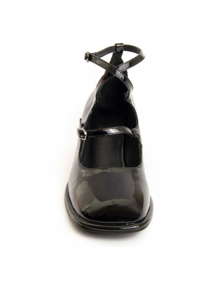 Scarpa Con Tacco Materiale Sintetico E Tessile Montevita Nero - Kiabi