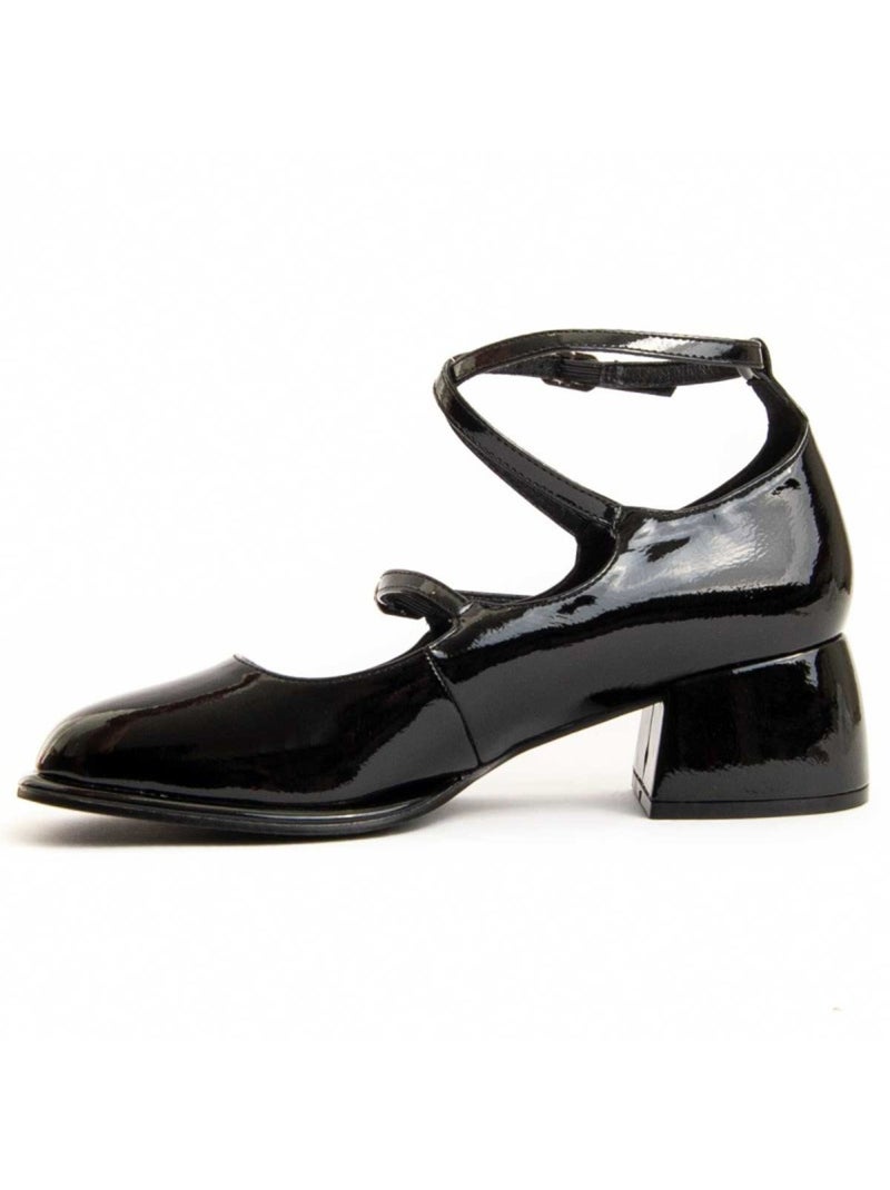 Scarpa Con Tacco Materiale Sintetico E Tessile Montevita Nero - Kiabi