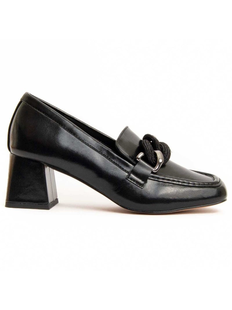 Scarpa Con Tacco Materiale Sintetico E Tessile Montevita Nero - Kiabi