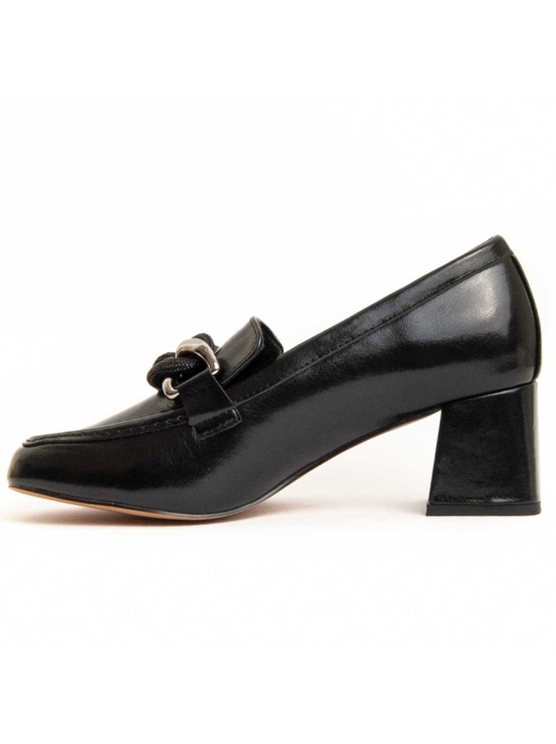 Scarpa Con Tacco Materiale Sintetico E Tessile Montevita Nero - Kiabi