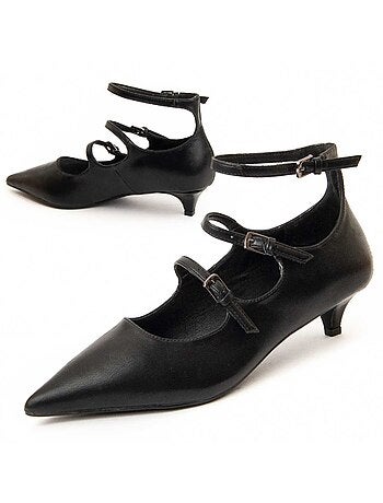 Scarpa Con Tacco Materiale Sintetico E Tessile Montevita