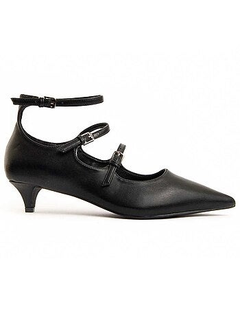 Scarpa Con Tacco Materiale Sintetico E Tessile Montevita
