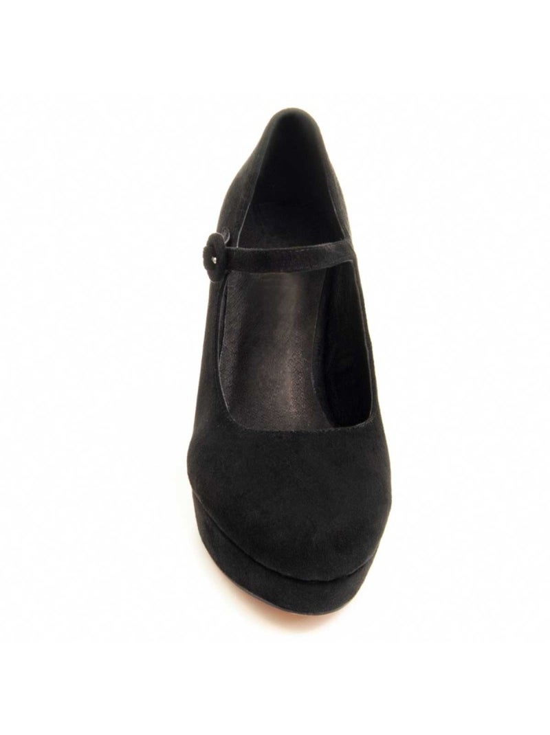 Scarpa Con Tacco Materiale Sintetico E Tessile Montevita Nero - Kiabi