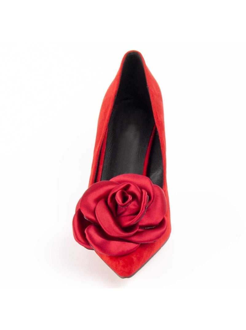 Scarpa Con Tacco Materiale Sintetico E Tessile Montevita Rosso - Kiabi
