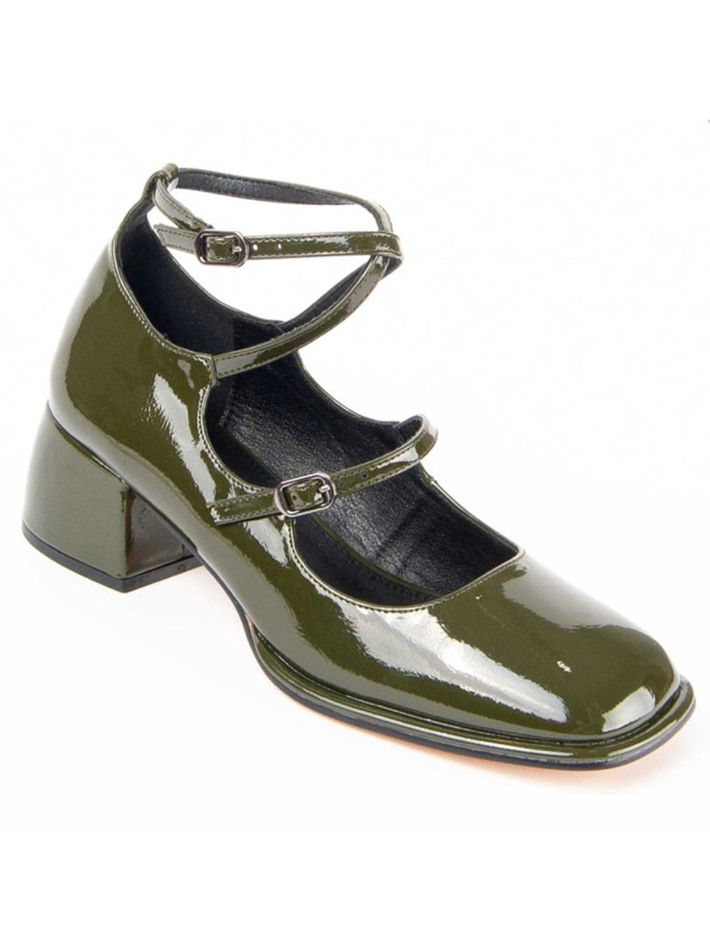 Scarpa Con Tacco Materiale Sintetico E Tessile Montevita Verde - Kiabi