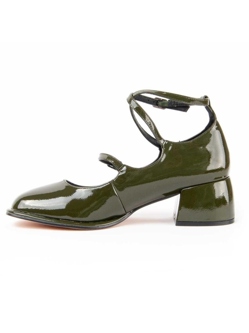 Scarpa Con Tacco Materiale Sintetico E Tessile Montevita Verde - Kiabi