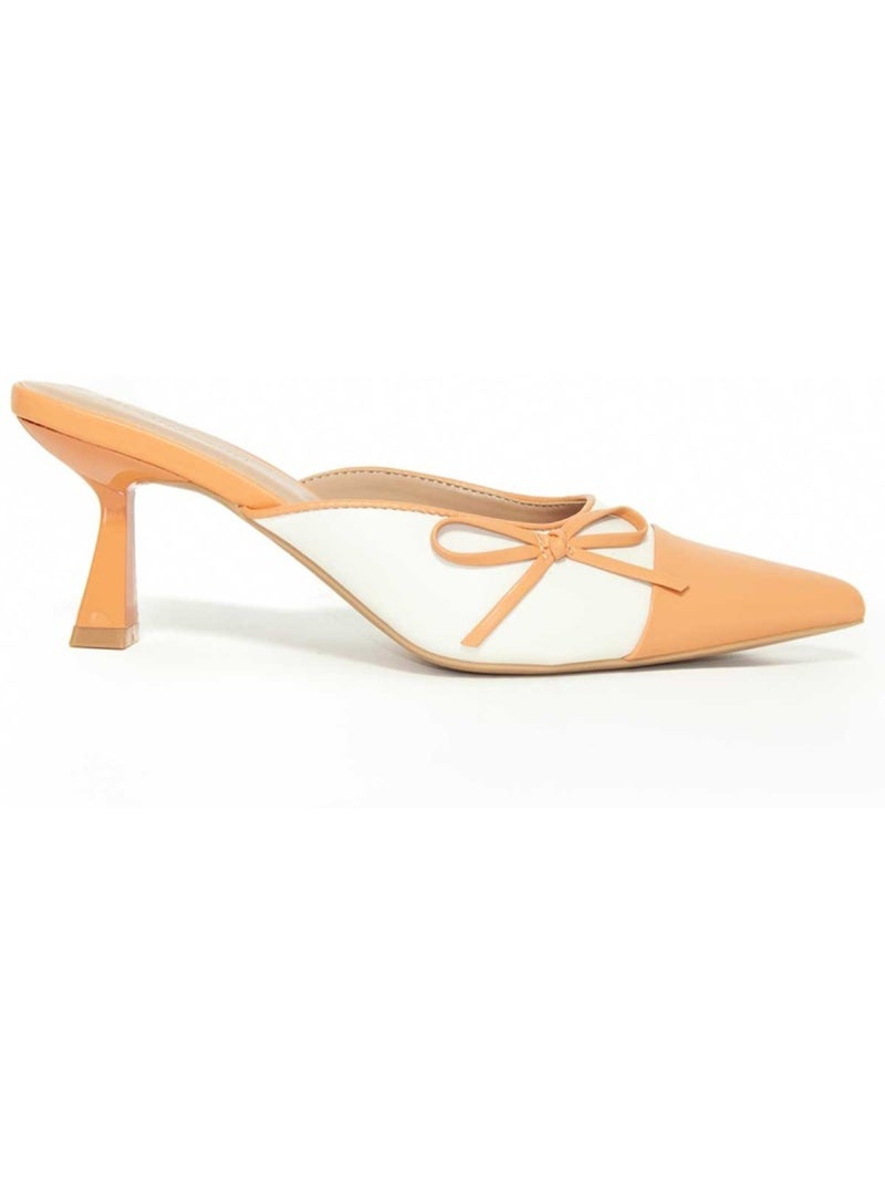 Scarpa Con Tacco Materiale Sintetico Montevita Arancione - Kiabi